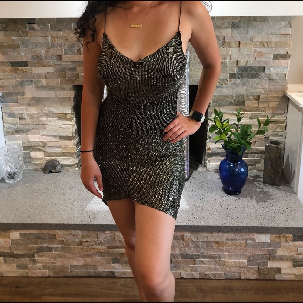 Sparkly Black party club dress